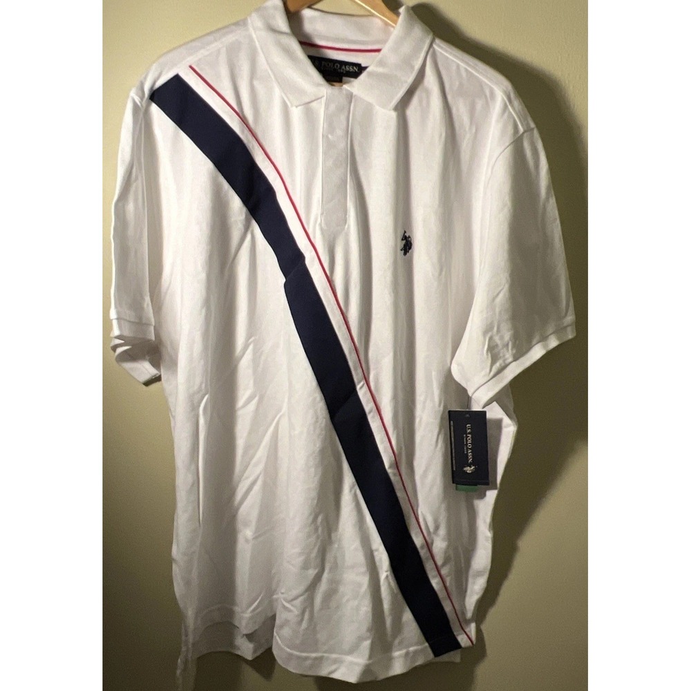 U.S.‎ Polo Association Men's Polo Shirt 3XL Academia Preppy Golf NWT